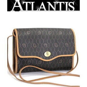 Dior Shoulder Bag Honeycomb Leather Black
